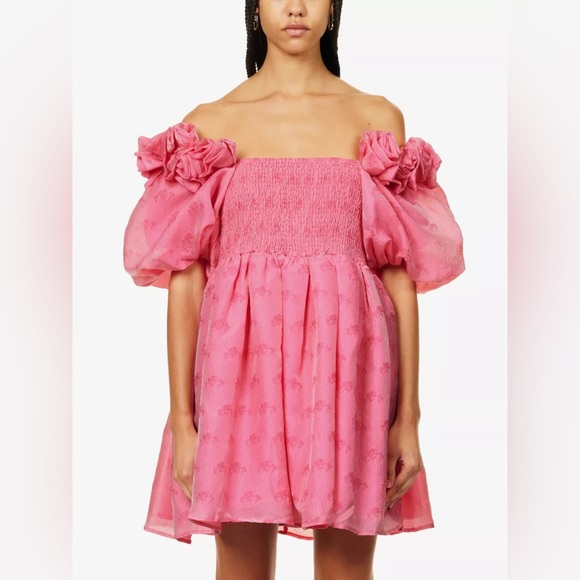 Sister Jane Dream Pink Dress with Roses Small & XS NWT - Picture 3 of 9
